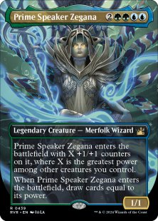 Prime Speaker Zegana (#439) (anime) (foil) (borderless)