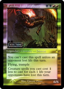 Rakdos, Lord of Riots (#101/500) (double rainbow foil) (showcase)