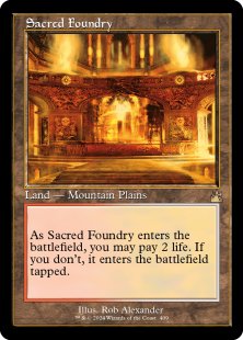 Sacred Foundry (#409) (foil) (showcase)