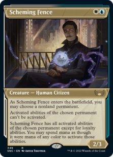 Scheming Fence (foil) (showcase)