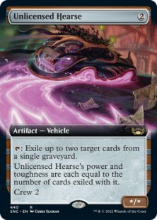 Unlicensed Hearse (foil) (extended art)