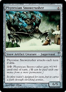 Phyrexian Snowcrusher (foil)