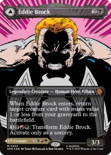 Eddie Brock (#233) (foil) (borderless)