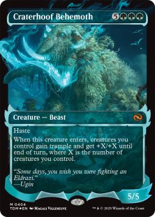 Craterhoof Behemoth (#404) (foil) (showcase)