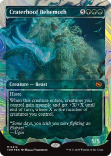 Craterhoof Behemoth (#414) (halo foil) (showcase)