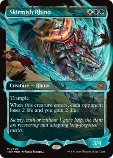 Skirmish Rhino (#408) (foil) (showcase)