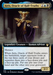 Atris, Oracle of Half-Truths (foil) (extended art)