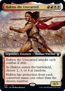 Haktos the Unscarred (foil) (extended art)