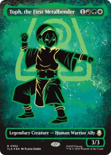 Toph, the First Metalbender (#362) (Neon Ink) (foil) (borderless)