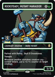 Rocksteady, Mutant Marauder (#94) (surge foil) (borderless)