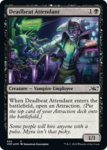 Deadbeat Attendant (#355) (galaxy foil)