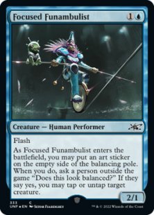 Focused Funambulist (#333) (galaxy foil)