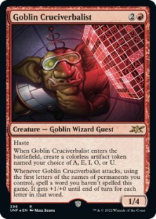 Goblin Cruciverbalist (#396) (galaxy foil)