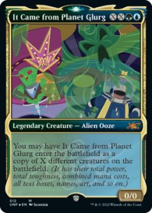 It Came from Planet Glurg (#512) (galaxy foil) (showcase)