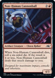 Non-Human Cannonball (#401) (galaxy foil)