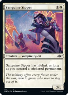 Sanguine Sipper (#312) (galaxy foil)