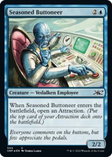 Seasoned Buttoneer (#344) (galaxy foil)