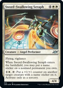 Sword-Swallowing Seraph (#316) (galaxy foil)
