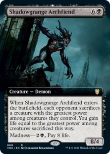 Shadowgrange Archfiend (extended art)