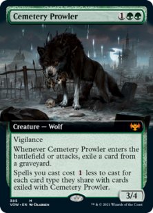 Cemetery Prowler (foil) (extended art)