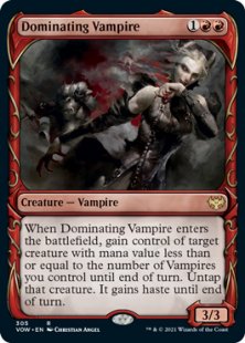 Dominating Vampire (foil) (showcase)