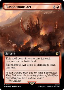 Blasphemous Act (foil) (extended art)