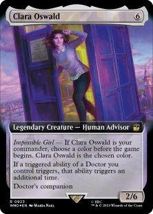 Clara Oswald (surge foil) (extended art)