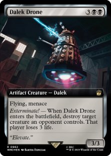 Dalek Drone (surge foil) (extended art)