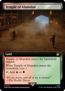 Temple of Abandon (surge foil) (extended art)