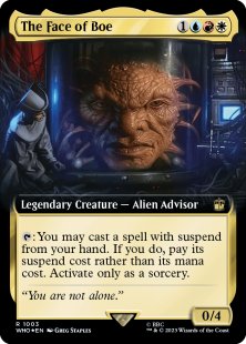 The Face of Boe (surge foil) (extended art)