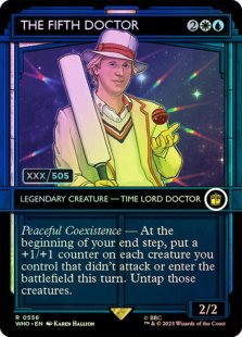 The Fifth Doctor (#317/505) (double rainbow foil) (showcase)