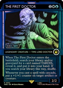 The First Doctor (#398/501) (double rainbow foil) (showcase)