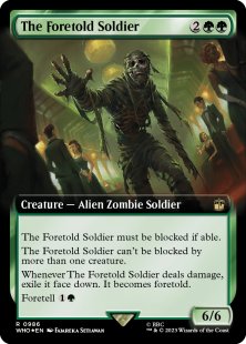The Foretold Soldier (surge foil) (extended art)