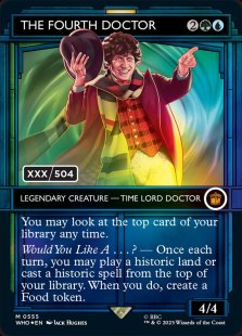 The Fourth Doctor (#67/504) (double rainbow foil) (showcase)