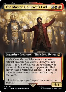 The Master, Gallifrey's End (foil) (extended art)