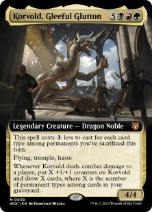 Korvold, Gleeful Glutton (foil) (extended art)