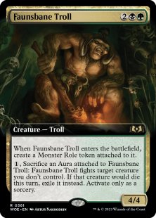Faunsbane Troll (foil) (extended art)
