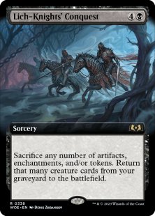 Lich-Knights' Conquest (foil) (extended art)