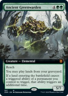 Ancient Greenwarden (foil) (extended art)