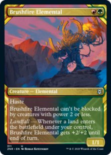 Brushfire Elemental (foil) (showcase)