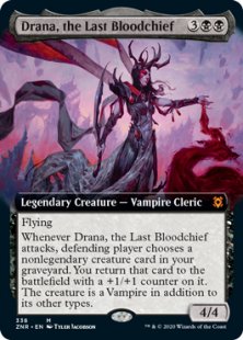 Drana, the Last Bloodchief (foil) (extended art)