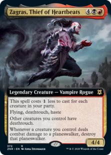 Zagras, Thief of Heartbeats (foil) (extended art)