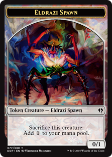 Eldrazi Spawn token (2) (0/1)