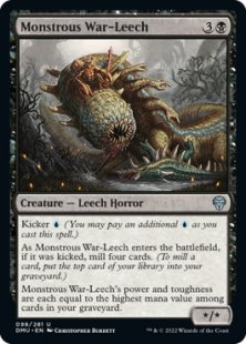 Monstrous War-Leech (foil)