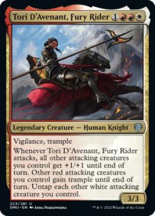 Tori D'Avenant, Fury Rider