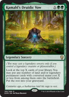 Kamahl's Druidic Vow (foil)