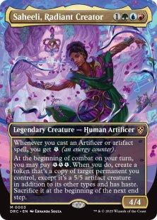 Saheeli, Radiant Creator (foil) (borderless)