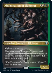 Abomination of Llanowar (foil-etched) (showcase)