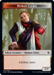 Human Cleric token (2/1)