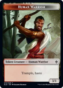 Human Warrior token (3/1)